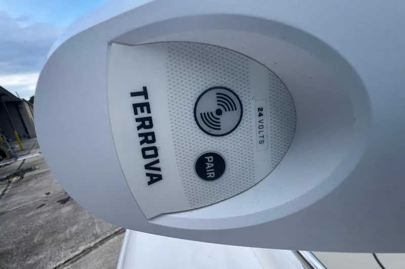 Slide: The Image of Close-up of Terrova 24V control panel on 2024 Key West 203 FS boat. - 18