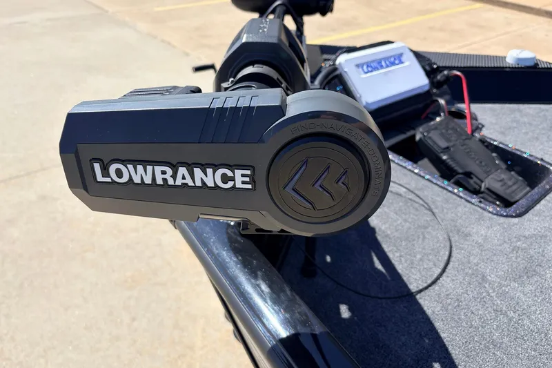 Slide: The Image of Lowrance equipment on 2026 Ranger RT198P boat, featuring advanced navigation technology. - 14