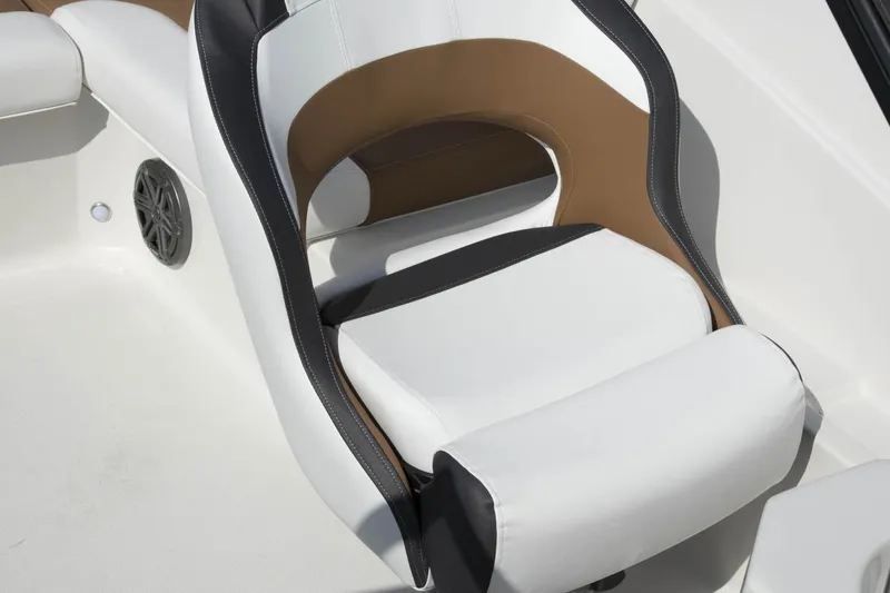 Slide: The Image of 2026 Starcraft SVX 210 DC OB boat interior with sleek seating and modern design. - 15