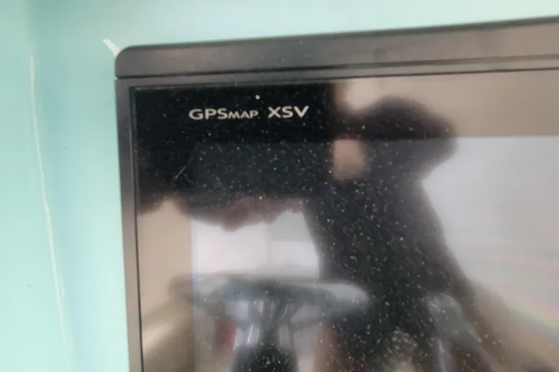 Slide: The Image of Close-up of GPSMAP XSV screen on 2001 Shamrock 22 Open Center Console boat. - 12