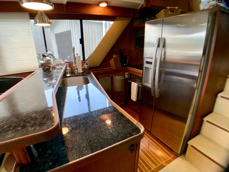 Slide: The Image of Interior of 1988 Harbor Master 520 Coastal yacht with modern kitchen. - 13