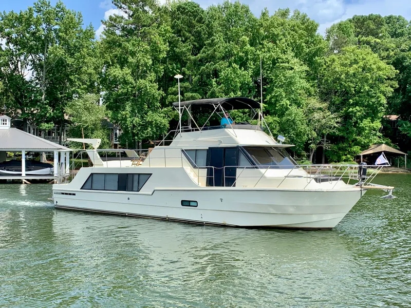 Slide: The Image of 1988 Harbor Master 520 Coastal Yacht on calm water. - 3