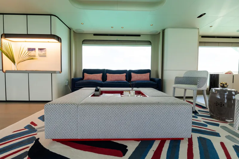 Slide: The Image of Luxurious interior of 2023 Azimut Grande 32M yacht with modern furnishings and stylish decor. - 5