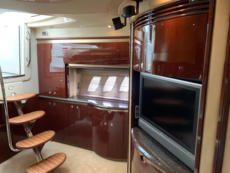 Slide: The Image of Luxurious interior of 2007 Sea Ray 52 Sundancer yacht. - 12