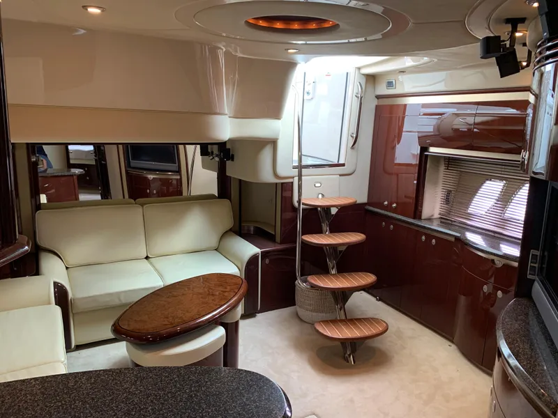 Slide: The Image of Luxurious interior of 2007 Sea Ray 52 Sundancer yacht. - 19