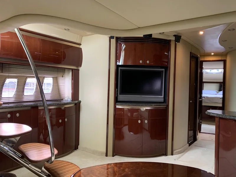 Slide: The Image of Luxurious interior of 2007 Sea Ray 52 Sundancer yacht. - 35