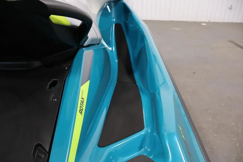Slide: The Image of 2026 Sea-Doo GTI SE 170 jet ski, blue with Rotax engine branding. - 6