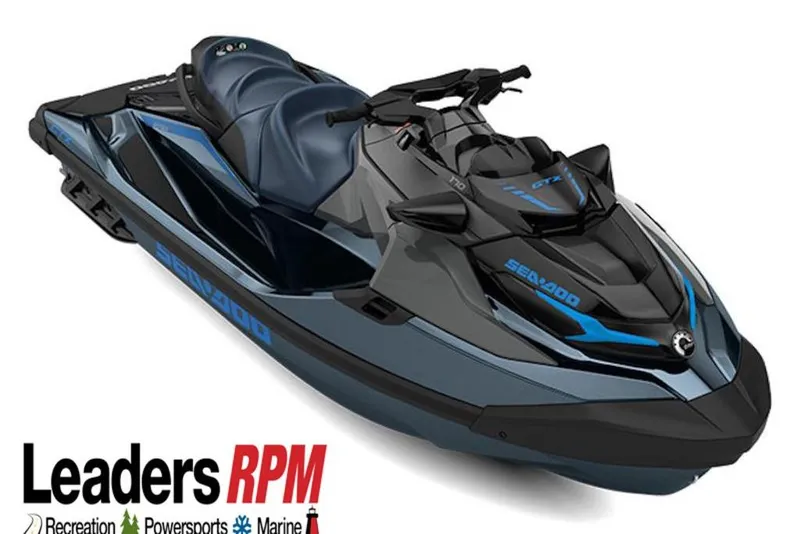 The Image of 2024 Sea-Doo GTX 230 jet ski, sleek design, blue and black color scheme. - 1