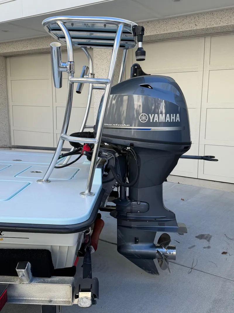 Slide: The Image of 2021 Maverick 17 HPX-S boat with Yamaha outboard motor. - 11