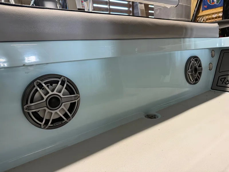 Slide: The Image of Speakers on Maverick 17 HPX-S boat, year 2021. - 27