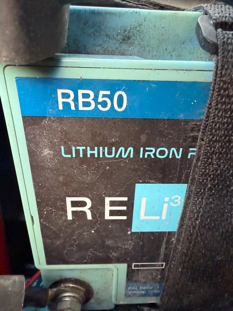 Slide: The Image of Lithium iron phosphate battery RB50 in Maverick 17 HPX-S 2021. - 36