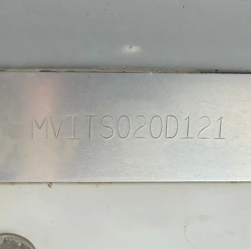 Slide: The Image of Serial number on Maverick 17 HPX-S boat, year 2021. - 39