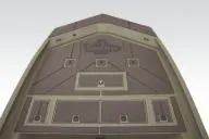 Slide: The Image of Top view of 2026 Tracker Grizzly 2072 CC boat with camo seating and fishing gear. - 5