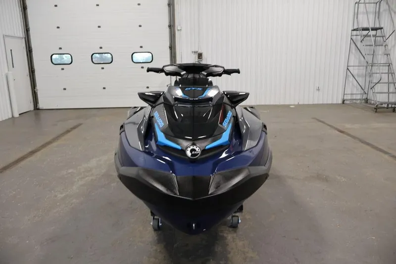 Slide: The Image of 2026 Sea-Doo GTX 170 jet ski in a garage, front view. - 11