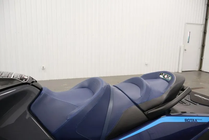 Slide: The Image of 2026 Sea-Doo GTX 170 jet ski with blue seating and Rotax engine branding. - 20
