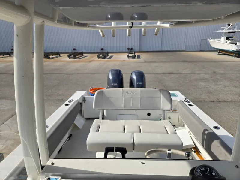 Slide: The Image of Interior view of a 2021 Parker 2500 Special Edition boat. - 10
