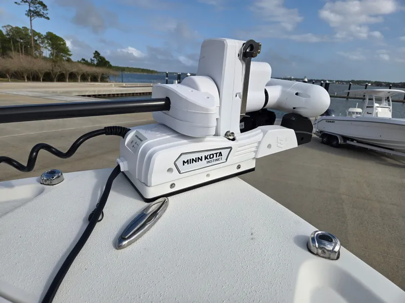 Slide: The Image of Minn Kota Instinct on Parker 2500 Special Edition boat, 2021 model. - 4
