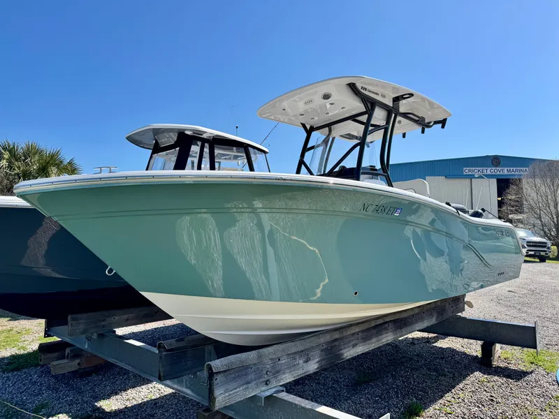 Slide: The Image of 2021 Sea Fox 228 Commander boat displayed at marina. - 20