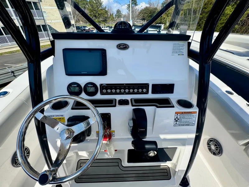 Slide: The Image of Helm console of a 2021 Sea Fox 228 Commander boat. - 10