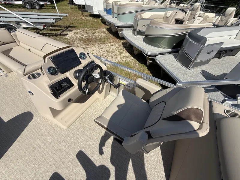 Slide: The Image of Interior view of Avalon Venture 85 23 QUAD LOUNGER 2026 boat. - 6