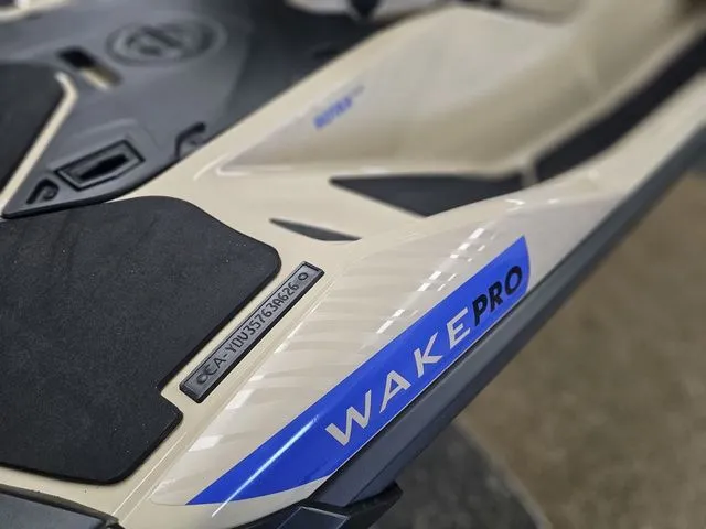 Slide: The Image of Close-up of the 2026 Sea-Doo Wake Pro jet ski. - 12