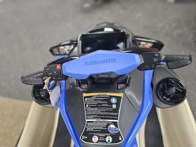 Slide: The Image of Handlebars of a 2026 Sea-Doo Wake jet ski, close-up view. - 13