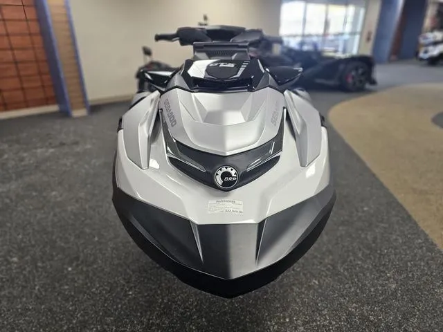 Slide: The Image of 2026 Sea-Doo GTX jet ski displayed in showroom. - 3