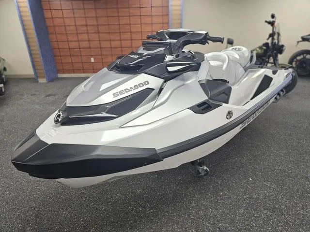 Slide: The Image of 2026 Sea-Doo GTX jet ski displayed in showroom. - 4