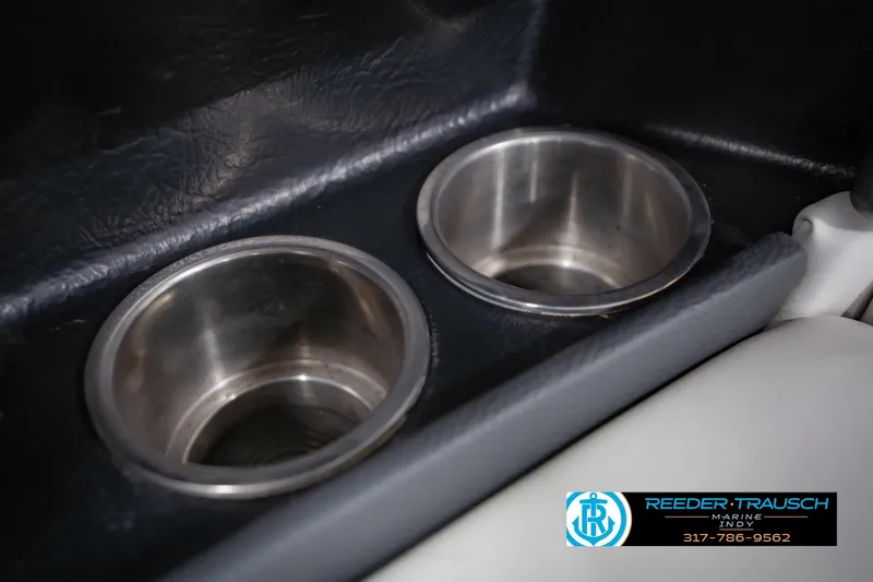 Slide: The Image of Stainless steel cup holders in 2015 Regal 2000 ESX Bowrider boat interior. - 44