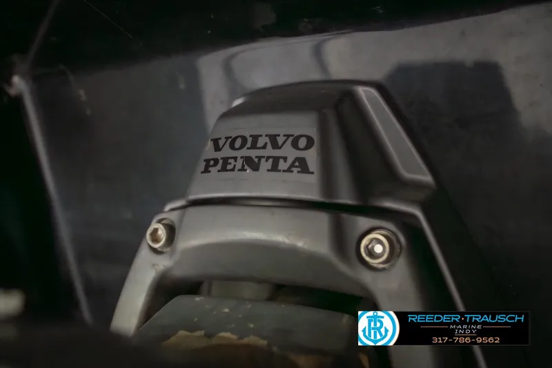 Slide: The Image of Close-up of a Volvo Penta engine part on a 2015 Regal 2000 ESX Bowrider boat. - 47
