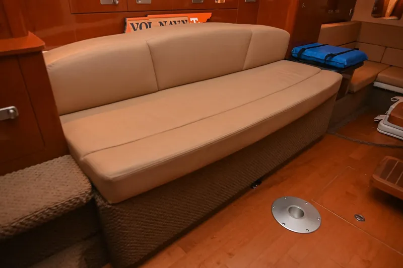 Slide: The Image of Luxurious interior of 2012 Sea Ray Sundancer 330 yacht with elegant wood finishes. - 33