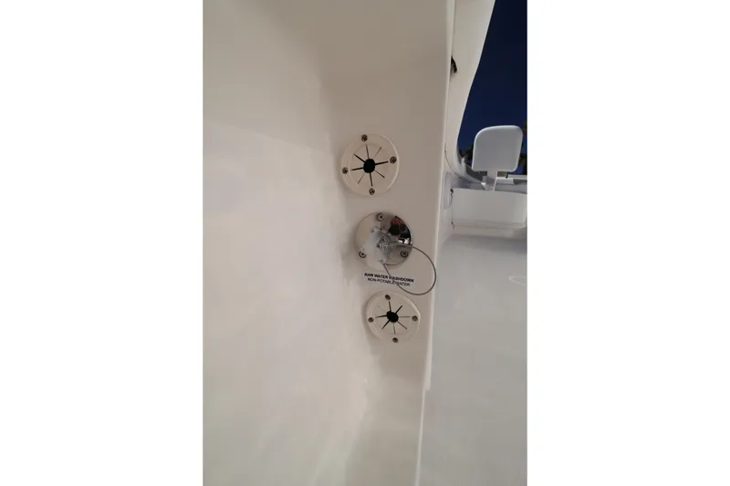 Slide: The Image of 2026 Caymas 291 boat interior with water system controls and fittings. - 39