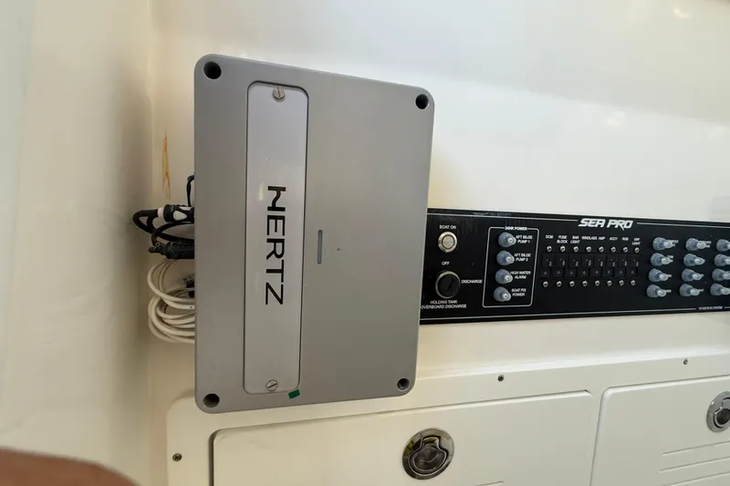 Slide: The Image of Control panel and Hertz audio system on 2026 Sea Pro 292 DLX boat. - 27