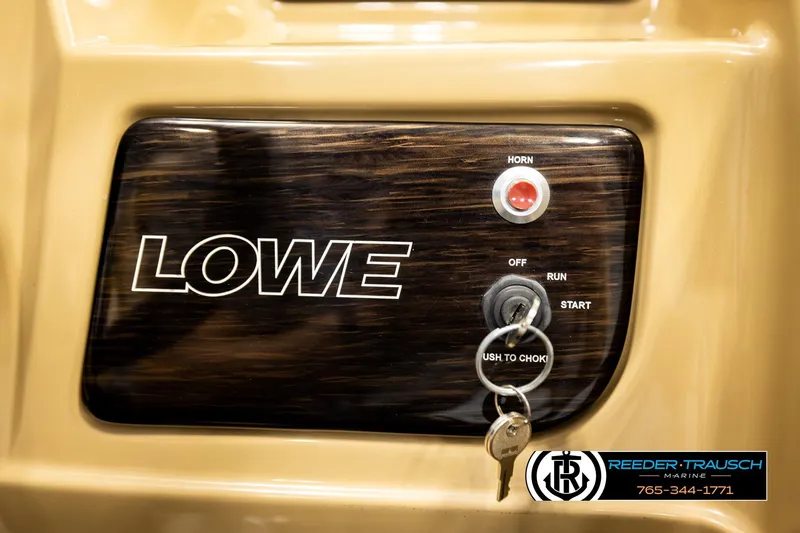 Slide: The Image of Control panel of 2019 Lowe SF 212 Sport Fish boat with ignition keys. - 32