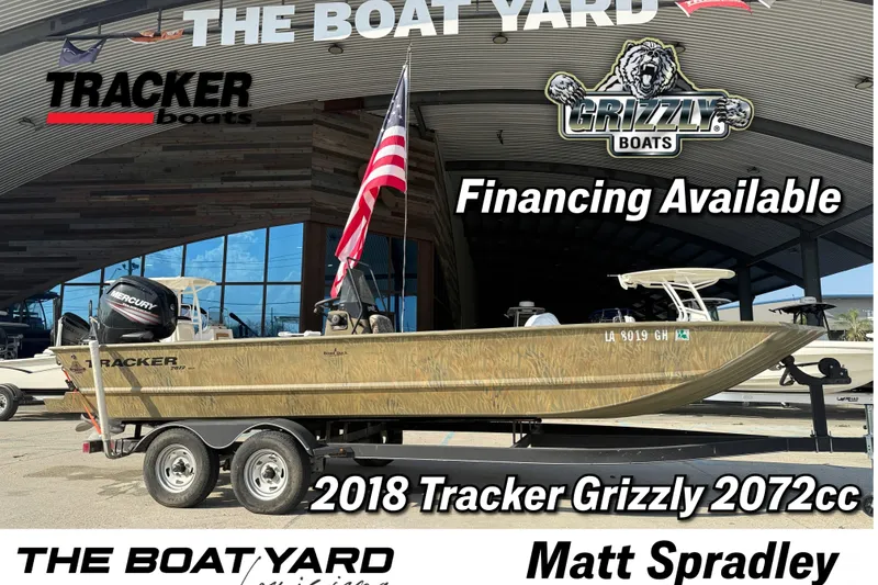 The Image of 2018 Tracker Grizzly 2072 CC boat at The Boat Yard, financing available. - 1