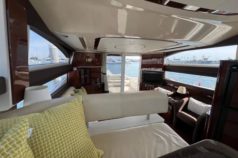 Slide: The Image of Luxurious interior of 2013 Meridian 441 Sedan yacht with waterfront view. - 30