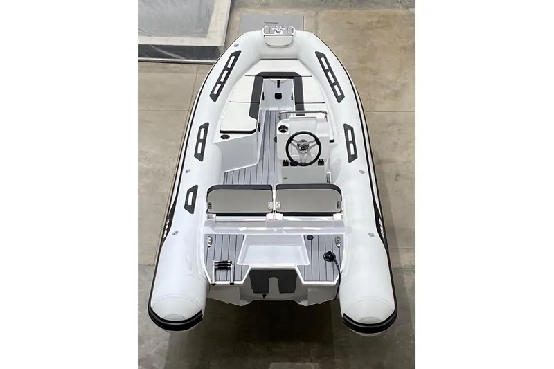 The Image of 2026 AB Inflatables Alumina 16 ALX boat, top view, sleek design, modern features. - 1