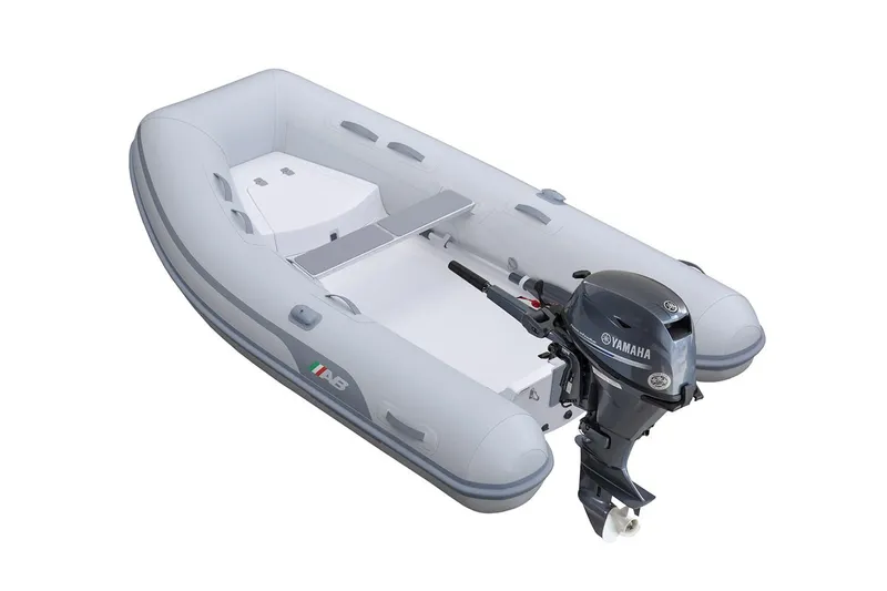 Slide: The Image of Manufacturer Provided Image: AB Inflatables Navigo 9 VS 2026 with Yamaha outboard motor. - 1
