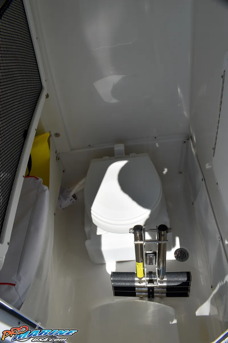 Slide: The Image of 2019 Sea Hunt Ultra 275 SE boat toilet interior - 29