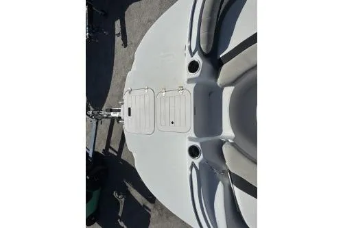 Slide: The Image of 2017 Starcraft 2000 OB Limited boat deck with seating and storage compartments. - 6