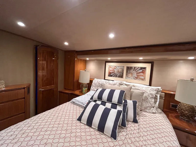 Slide: The Image of Luxurious bedroom on Viking ENC FB yacht, year 2014. - 28