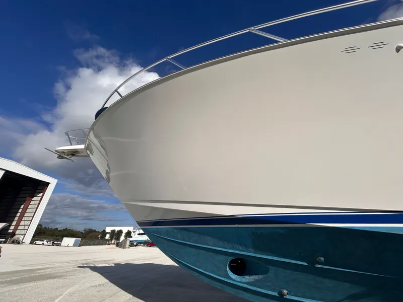 Slide: The Image of Viking ENC FB 2014 yacht against blue sky. - 3