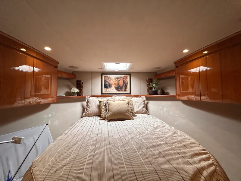 Slide: The Image of Luxurious bedroom in a 2014 Viking ENC FB yacht. - 32