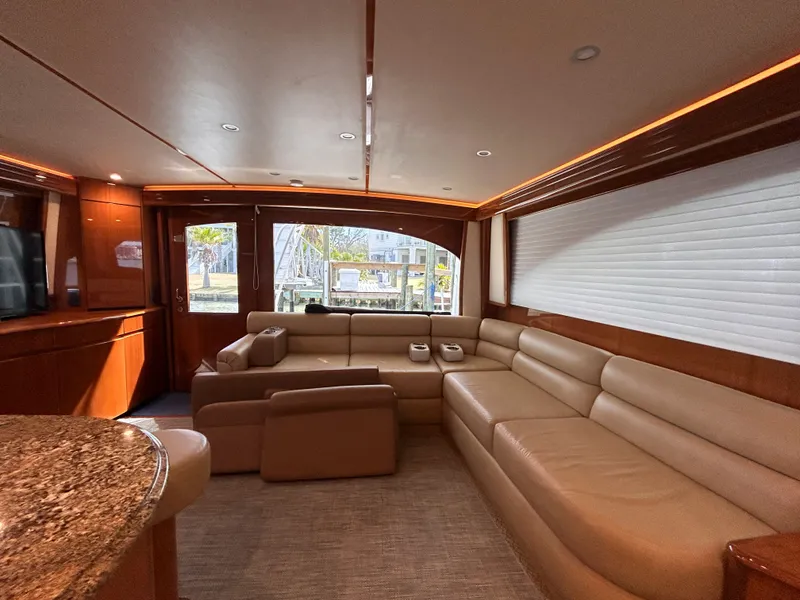 Slide: The Image of Luxurious interior of a 2014 Viking ENC FB yacht. - 35