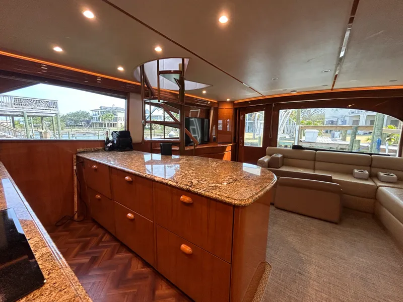 Slide: The Image of Luxurious interior of a 2014 Viking ENC FB yacht. - 36