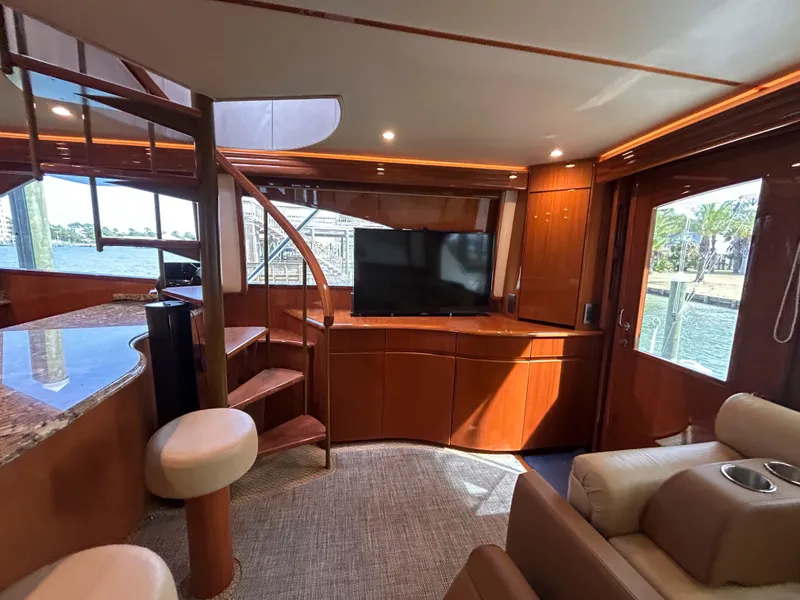 Slide: The Image of Luxurious interior of a 2014 Viking ENC FB yacht. - 39