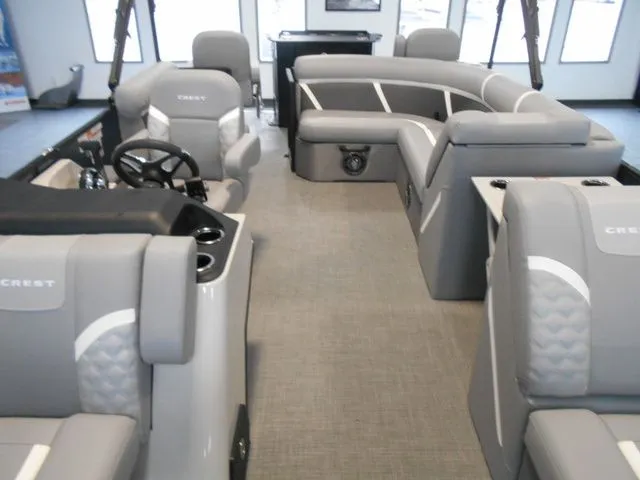 Slide: The Image of Crest Classic 220 SF Pontoon 2025 - 26