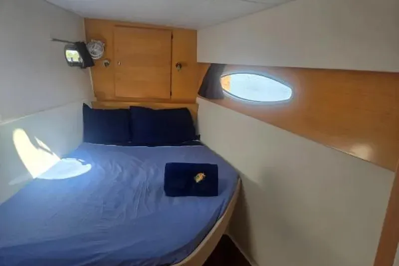 Slide: The Image of Cozy cabin interior of 2008 Fountaine Pajot Salina 48 Evolution yacht. - 22