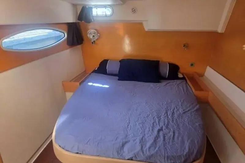 Slide: The Image of Cozy cabin interior of 2008 Fountaine Pajot Salina 48 Evolution catamaran. - 24