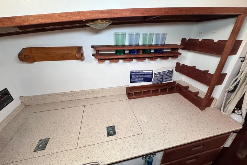 Slide: The Image of ample galley with storage, refrigeration and work spaces - 38